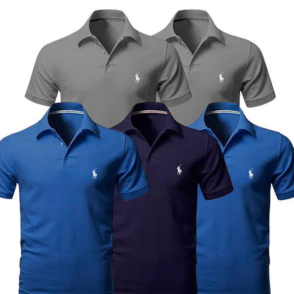 [BUY 3 GET 5] Kit 5 Polo R&L Essential - Pure